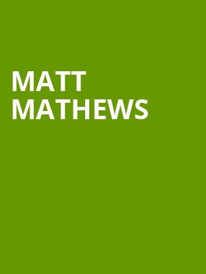 Matt Mathews, Algonquin College Commons Theatre, Ottawa
